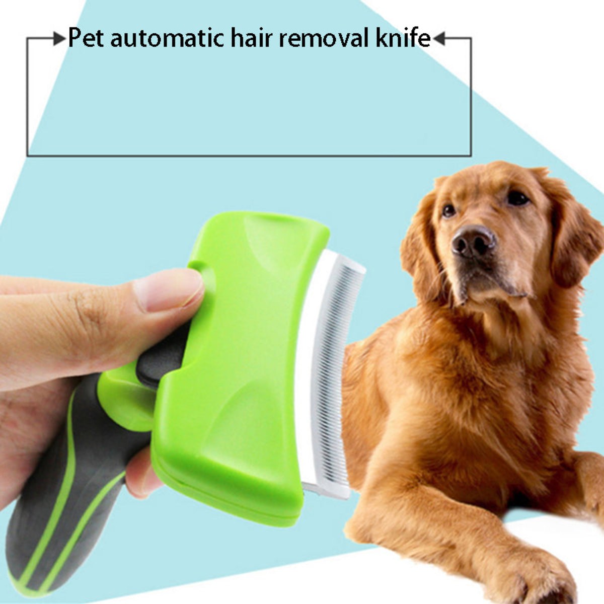Pet Deshedding Brush Stainless Steel Undercoat Rake for Dogs and Cats