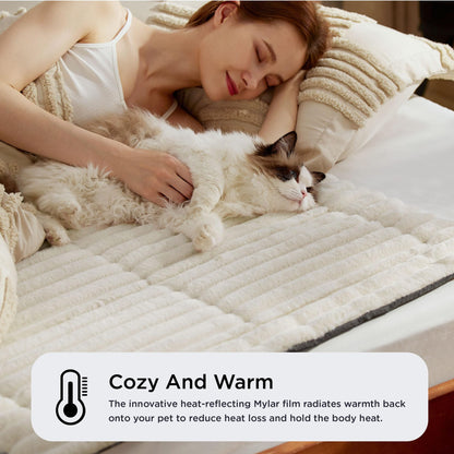 Self-warming pet mat requires no batteries or electricity