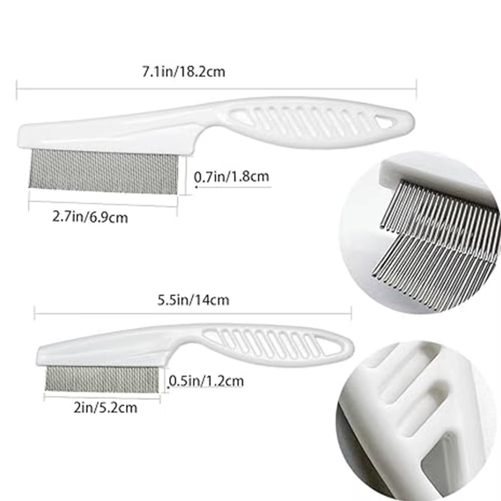 Pet Grooming Flea Comb Pet Care Comb Cat Hair Brush Flea Removal Massage Comb Dog Hair Grooming Cleaning Tools Pets Accessories