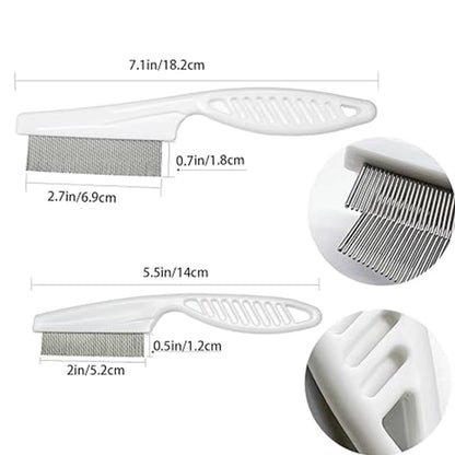 Pet Grooming Flea Comb Pet Care Comb Cat Hair Brush Flea Removal Massage Comb Dog Hair Grooming Cleaning Tools Pets Accessories