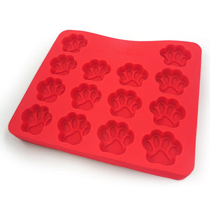 Silicone Dog Treat Mold, Freezer and Oven Safe, Bone and Paw Shapes