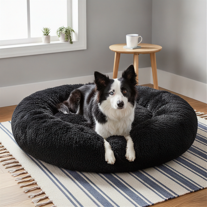 Calming Donut Dog Bed – Anti-Anxiety Design, 6 Colours, S-XL
