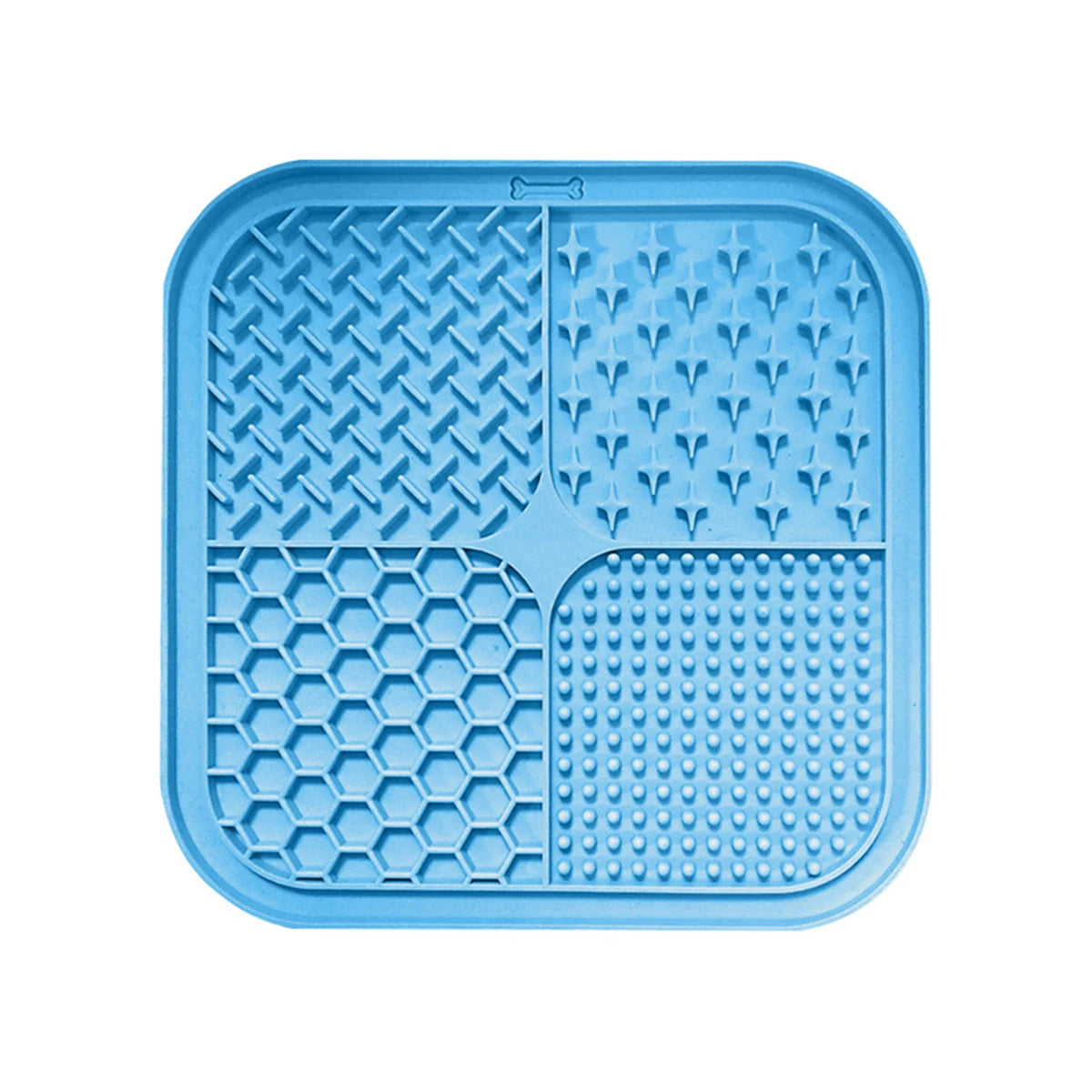 1Pc-Silicone Pet Lick Mat; Pet Slow Feed Bowl Pad with Suction Cup; Lick Mat to Prevent Choking