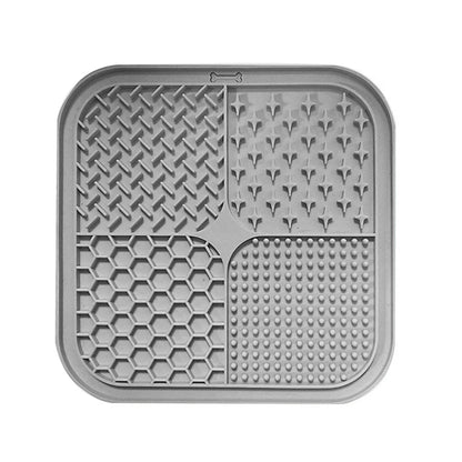 1Pc-Silicone Pet Lick Mat; Pet Slow Feed Bowl Pad with Suction Cup; Lick Mat to Prevent Choking