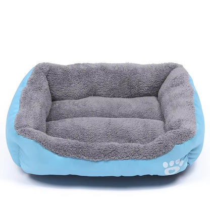 Soft Square Large Dog Sofa Elastic Dog House Cushion Winter Warm Medium Dog Bed Washable Cat Kennel House Accessories
