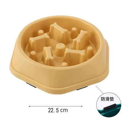 Slow Feeder Dog Bowl Anti-Choking Puppy Food Bowl Anti-Slip Pet Slow Eating Dog Dishes Puzzle Feeders for Dogs Small Medium